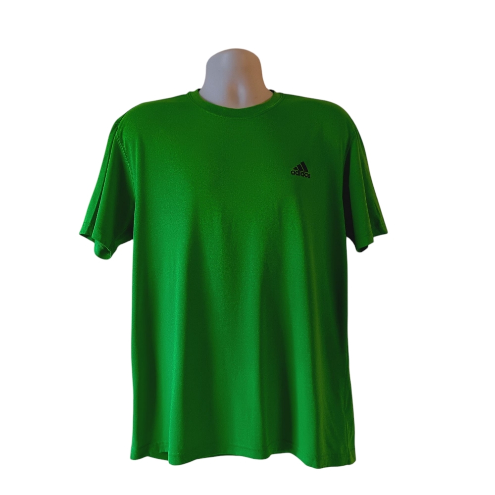 Adidas men's  green short sleeve activewear t-shirt size XL
